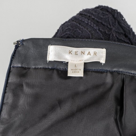 NWT Kenar lace and faux leather skirt - L - Picture 5 of 5